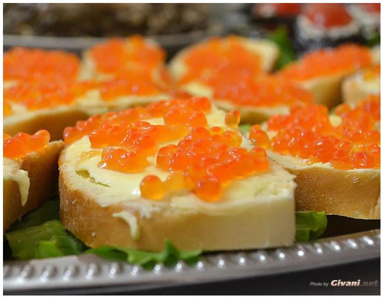 Givani.net - Food Photo • Еда фото - Red Caviar • Красная икра