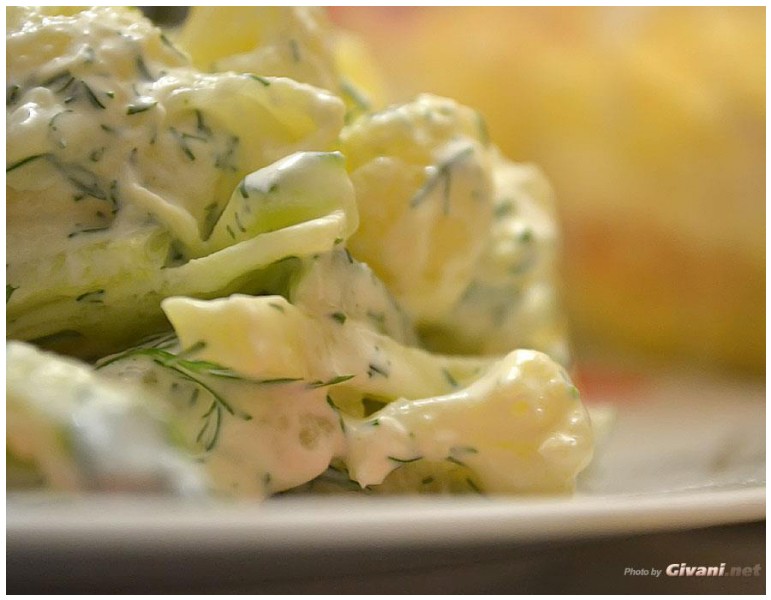 Givani.net - Food Photo • Еда фото - Cauliflower Salad • Цветная капуста